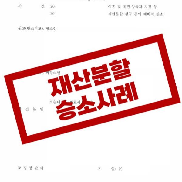 이혼 소송 성공사례